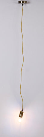 Lampadario "Oldish Light Met" in acciaio h 120 cm