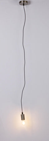 Lampadario "Oldish Light Met" in acciaio h 120 cm