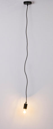 Lampadario "Oldish Light Met" in acciaio h 120 cm