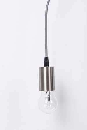 Lampadario "Oldish Light Met" in acciaio h 120 cm