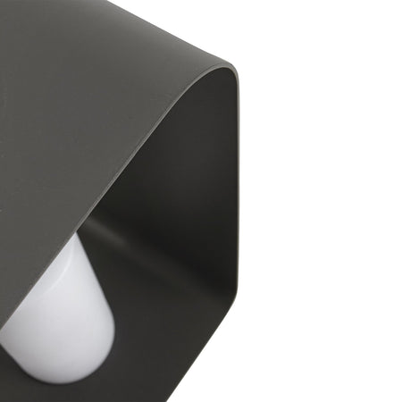 Lampada ridley antrac a led in alluminio per uso interno ed esterno