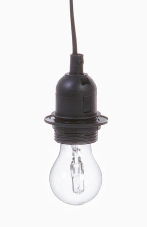 Lampadario "Filo Elettrico" nero h 120 cm
