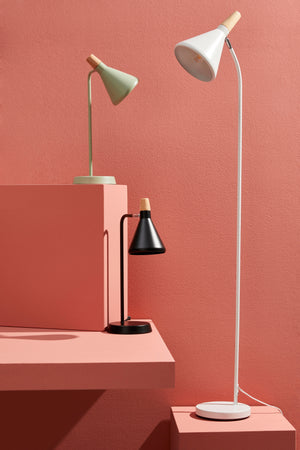 Lampada da tavolo "Brill" in acciaio h 46 cm