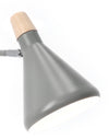 Lampada da tavolo Brill in acciaio h 46 cm