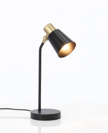 Lampada da tavolo "Helsinki" in acciaio h 40 cm