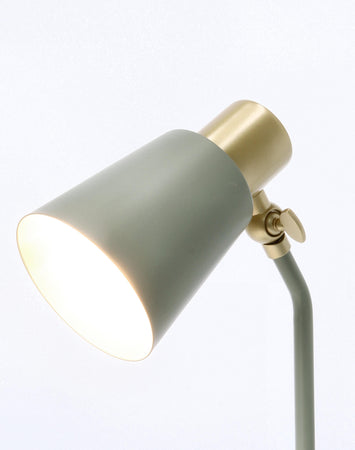 Lampada da tavolo "Helsinki" in acciaio h 40 cm