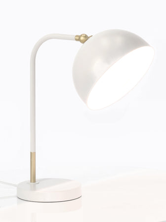Lampada da tavolo "Glasgow" in acciaio h 41 cm