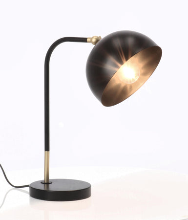 Lampada da tavolo "Glasgow" in acciaio h 41 cm