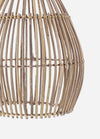 Paralume Doson in acciaio e rattan