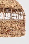 Lampadario Malawi in metallo e giacinto d'acqua d 45 cm