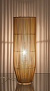 Lampada da tavolo Arusha in bamboo metallo e plastica