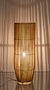 Lampada da tavolo Arusha in bamboo metallo e plastica