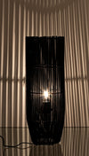 Lampada da tavolo Arusha in bamboo metallo e plastica
