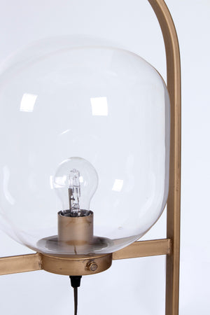 Piantana "Queer" oro in acciaio e vetro h 141 cm