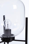 Lampada da tavolo Queer in acciaio e vetro h 38 cm