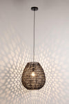 Lampadario Zambia in acciaio 38x42