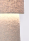 Lampada da tavolo Lamki in tessuto boucle h 58 cm
