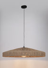 Lampadario Kanda in rafia e metallo