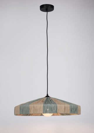 Lampadario "Kanda" in rafia e metallo