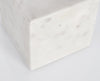 Lampada da tavolo Mandla in marmo bianco 12x12