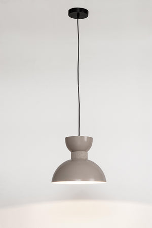 Lampadario "Jabalpur" in metallo e cotone