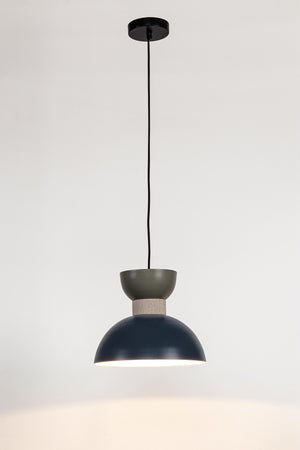 Lampadario "Jabalpur" in metallo e cotone