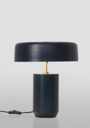Lampada da tavolo "Kaithal" blu in metallo h 35 cm