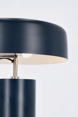 Lampada da tavolo "Kaithal" blu in metallo h 35 cm