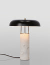 Lampada da tavolo Kaithal in marmo bianco h 33 cm