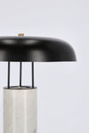 Lampada da tavolo Kaithal in marmo bianco h 33 cm