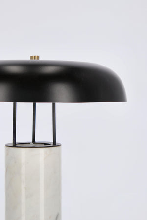 Lampada da tavolo "Kaithal" in marmo bianco h 33 cm
