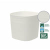 Vaso con riserva d'acqua - GARDEN ID Respect - Bianco 20 x 20 cm - con 100% rifiuti domestici e 100% riciclabile - Superficie strutturata