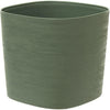Vaso con riserva d'acqua - GARDEN ID Respect - Verderame 25 x 25 cm - 100% rifiuti domestici - 100% riciclabile - Superficie strutturata.