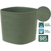 Vaso con riserva d'acqua - GARDEN ID Respect - Verderame 25 x 25 cm - 100% rifiuti domestici - 100% riciclabile - Superficie strutturata.