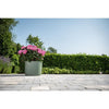 Vaso con riserva d'acqua - GARDEN ID Respect - Verderame 25 x 25 cm - 100% rifiuti domestici - 100% riciclabile - Superficie strutturata.