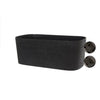 Fioriera XL con riserva d'acqua - GARDEN ID Respect - Nero-Antracite 80 x 38 cm - 100% rifiuti domestici - 100% riciclabile