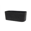 Fioriera XL con riserva d'acqua - GARDEN ID Respect - Nero-Antracite 80 x 38 cm - 100% rifiuti domestici - 100% riciclabile