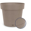 Vaso riserva acqua - GARDEN ID Glamour - Tortora 40 cm - Superficie granulosa - Interno/esterno - Design elegante - Contiene legno.