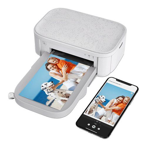 Stampante fotografica sprocket studio plus grey e white hpisps4x6eu