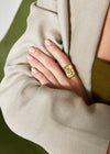 Anello serpente +pietre acc.ino oro