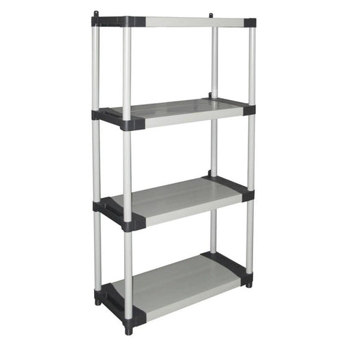 Scaffale in plastica da esterno ed interno portata 80 kg per ripiano Made in Italy