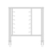 Table with Wheels for Steamer 3X + 4X 1/1 GN