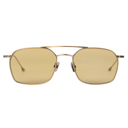 PETER AND MAY S122 Water May Walk Sunglasses in Dark Shell Graphite Green da uomo