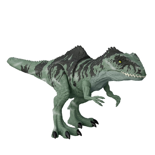 Jurassic world gigantosauro attacco letale con fauci mobili, ruggito e movimenti, dinosauro giocattolo per bambini 4+ anni - GYC94