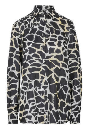 MALIPARMI Maliparmi - Camicia - 460728 - Nero/Giallo da donna