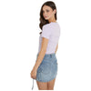 Guess t-shirt lilla logo strass Sangallo W4GI14 J1314