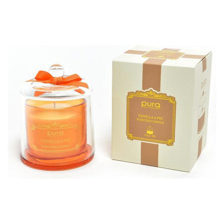 Candela profumata con campana in vetro per ambienti