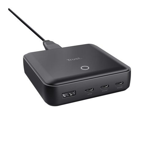 Caricabatterie Trust 25242 MAXO 100W Power Delivery Black