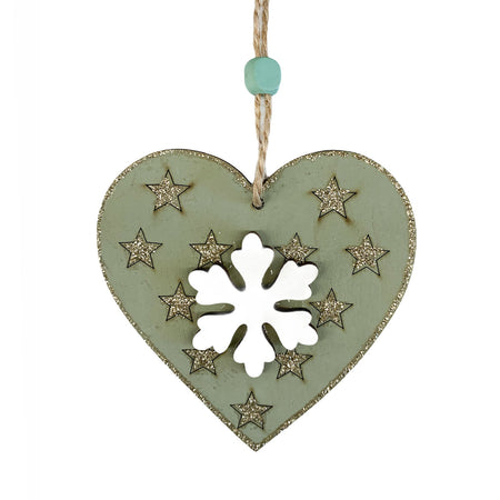 Pendente natalizio in legno per Albero di Natale h 10 cm