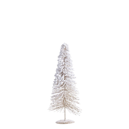 Albero Cono Freezy champagne alberello natalizio pino innevato di Natale in PVC